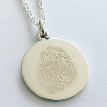 The JLB Petite  - Sterling Silver 13mm Pendant with Hand and/Foot Print