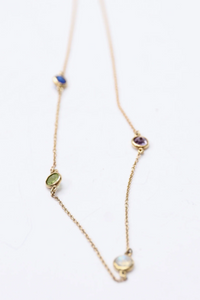 Birthstones Necklace | Sterling Silver