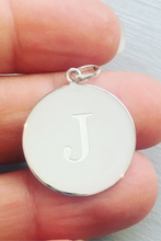 The Christopher | Sterling Silver 13mm Initial Pendant