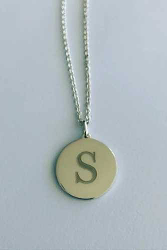 The Petite Pendant | 8mm Personalised Pendant Sterling Silver