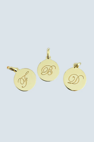 The Petite | 8mm Personalised Pendant 9ct Gold