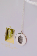 The JLB | 18mm Hand and/Foot Print Pendant Sterling Silver