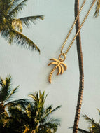 Palm Tree Necklace | Gold Vermeil
