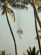 Palm Tree Necklace | Sterling Silver