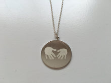 The JLB  - Sterling Silver 18mm Hand and/Foot Print Pendant