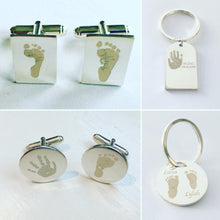 Sterling Silver Cufflinks with Prints