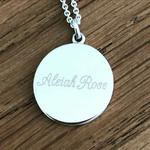 The Anna  - Sterling Silver 13mm Name Pendant