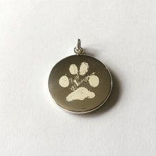 The Summer  - 18mm Paw Print and Name Pendant