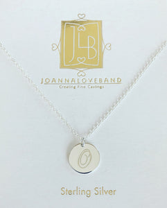 The Freddie - Sterling Silver 18mm Initial Pendant