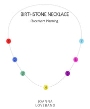 9ct Gold Birthstones Necklace