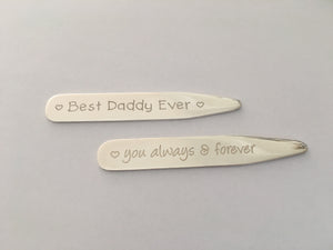 Sterling Silver Collar Stiffeners