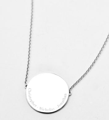 The Lindsay - Sterling Silver Name Pendant