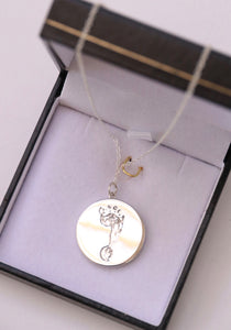 The JLB  - Sterling Silver 18mm Hand and/Foot Print Pendant