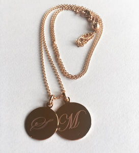 The Ella | Two Disc Family Pendant