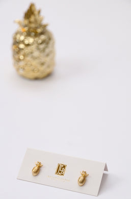 Pineapple Studs | Gold Vermeil