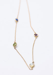 Sterling Silver Birthstones Necklace