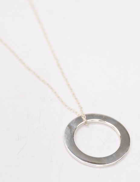 The Sterling Silver Single Russian Ring Necklace