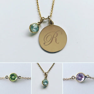 9ct Gold Birthstone Charms