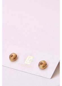 Jewel Urchin Stud Earrings - Gold Vermeil
