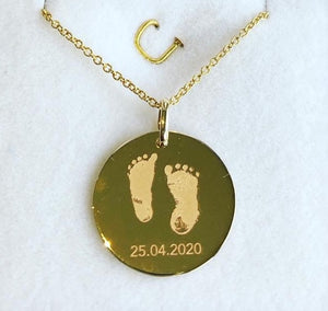 The JLB  - 18mm Hand and/Foot Print Pendant